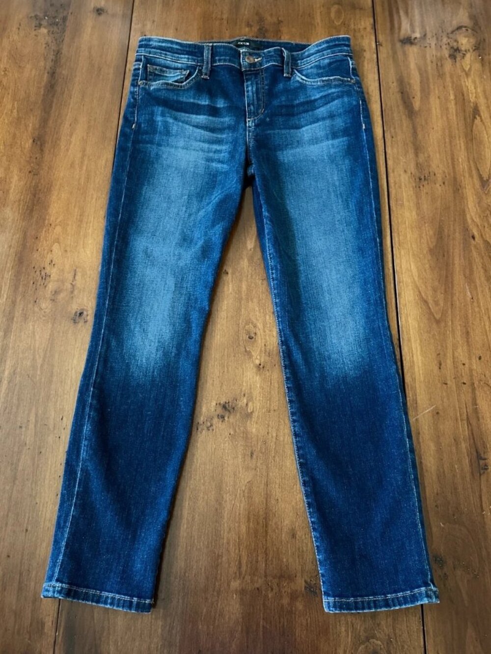 JOE'S Jeans Sierra Women's 29 Blue Stretch Denim Straight Leg Distressed Jeans